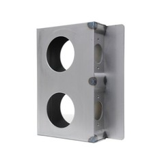 Gate Lockbox Double Hole Weldable Steel 6 3/4″ x 4 3/8″ x 1 1/2″ Unpainted
