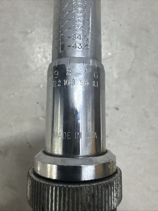 K-D KD Tools 1/2" Drive Micrometer 2952 Torque Wrench 25-250 ft-Lbs Made In USA gallery