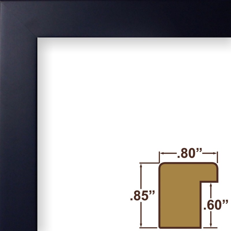 Craig Frames Confetti, .75 Inch Wide Modern Navy Blue Picture Frame gallery