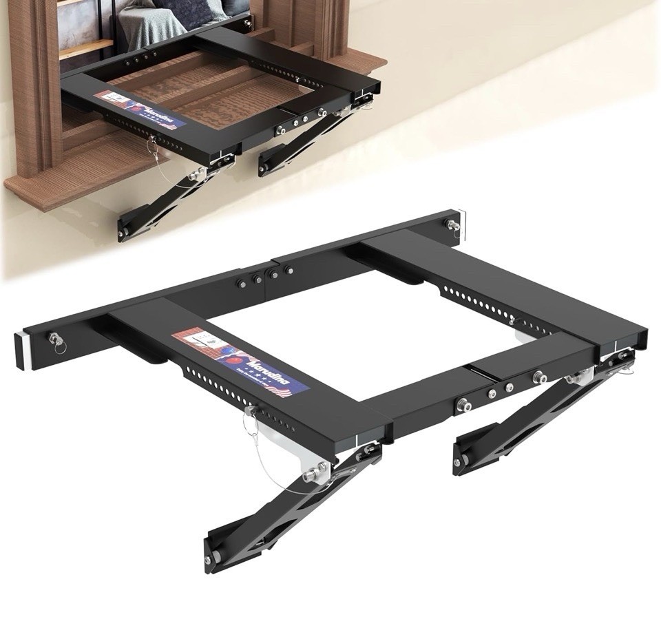 Upgraded No-Drill Window AC Bracket, Adjustable Window Air Conditioner Support gallery