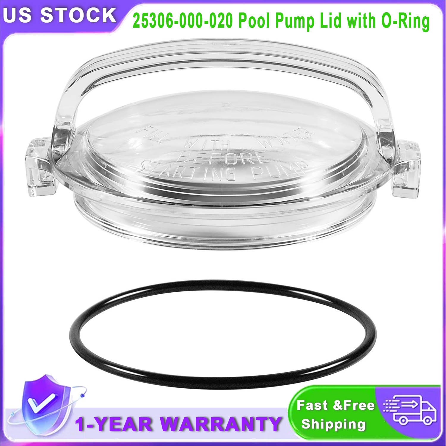 SPX1500D2A Pool Strainer Cover with O-Ring For Hayward Power-Flo 25306-000-0 gallery