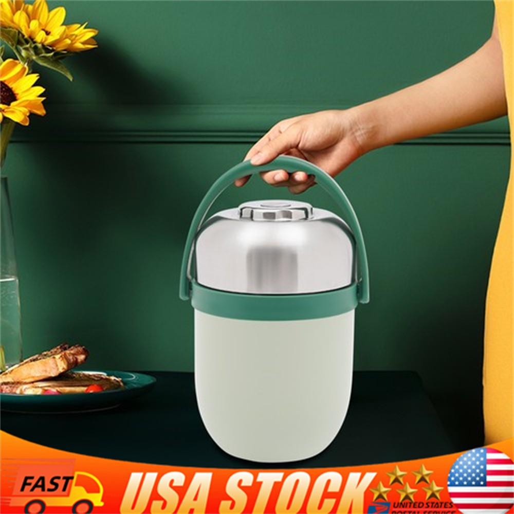 Thermos for Hot Food, Sealed Stackable Food Thermos, Soup Thermos Green gallery