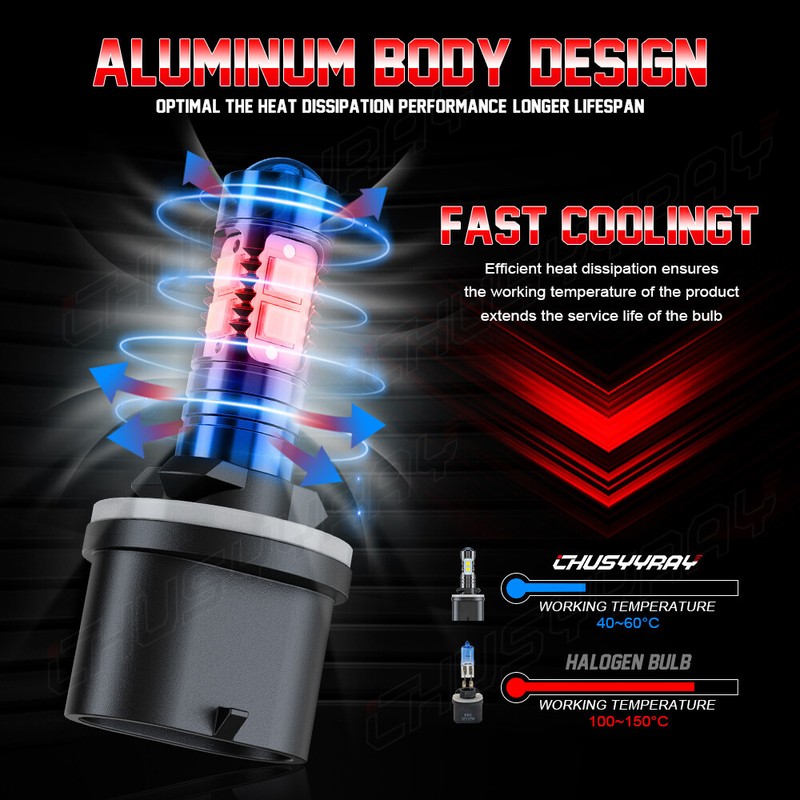 2PCS Bright LED light bulbs for Arctic Cat 375: 2002 headlight bulb: USA gallery