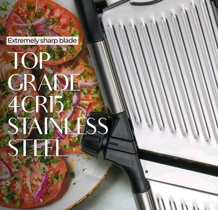 Gramercy Kitchen Co. Adjustable Stainless Steel Mandoline Dial Slicer NEW gallery