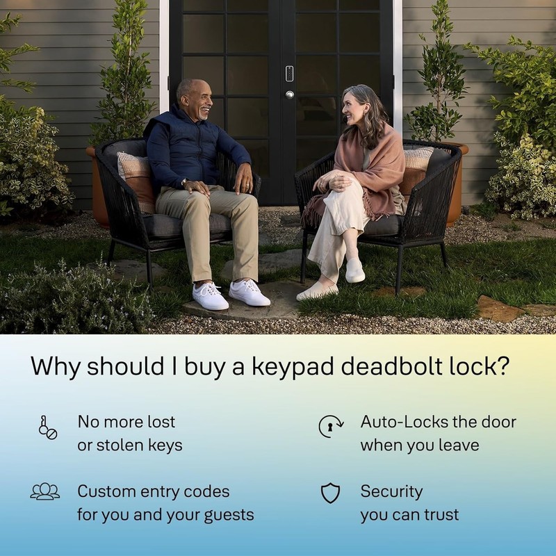 Satin Nickel Code Keypad Deadbolt Front Door Lock for Keyless Entry, -NR-619 gallery