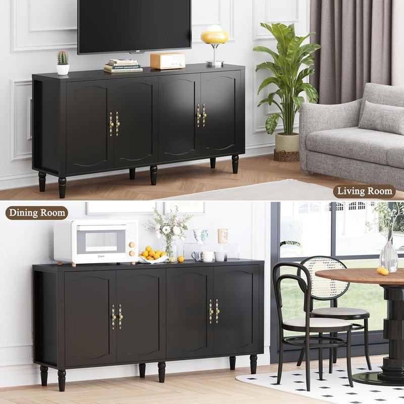 Buffet Cabinet Sideboard with Storage,63"Modern Storage Cabinet Sideboard Buffet gallery