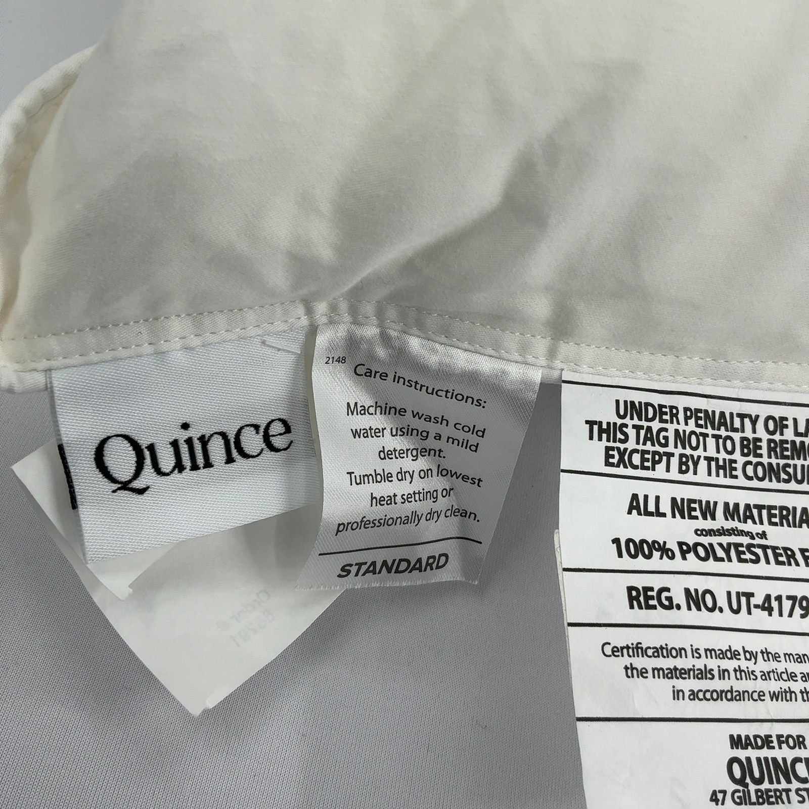 Quince Home Premium Down Alternative Pillow Firm/Extra Firm Bedding Standard gallery