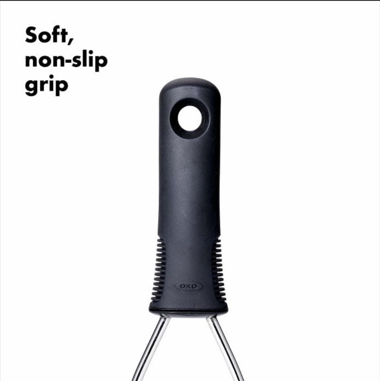 OXO Good Grips Potato Masher Stainless Steel Non-Slip Handle Black Silver gallery