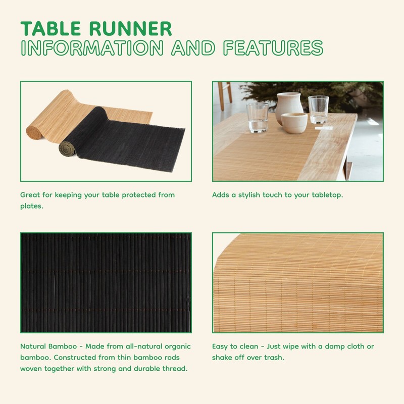 Bamboo Matchstick Table Runner gallery
