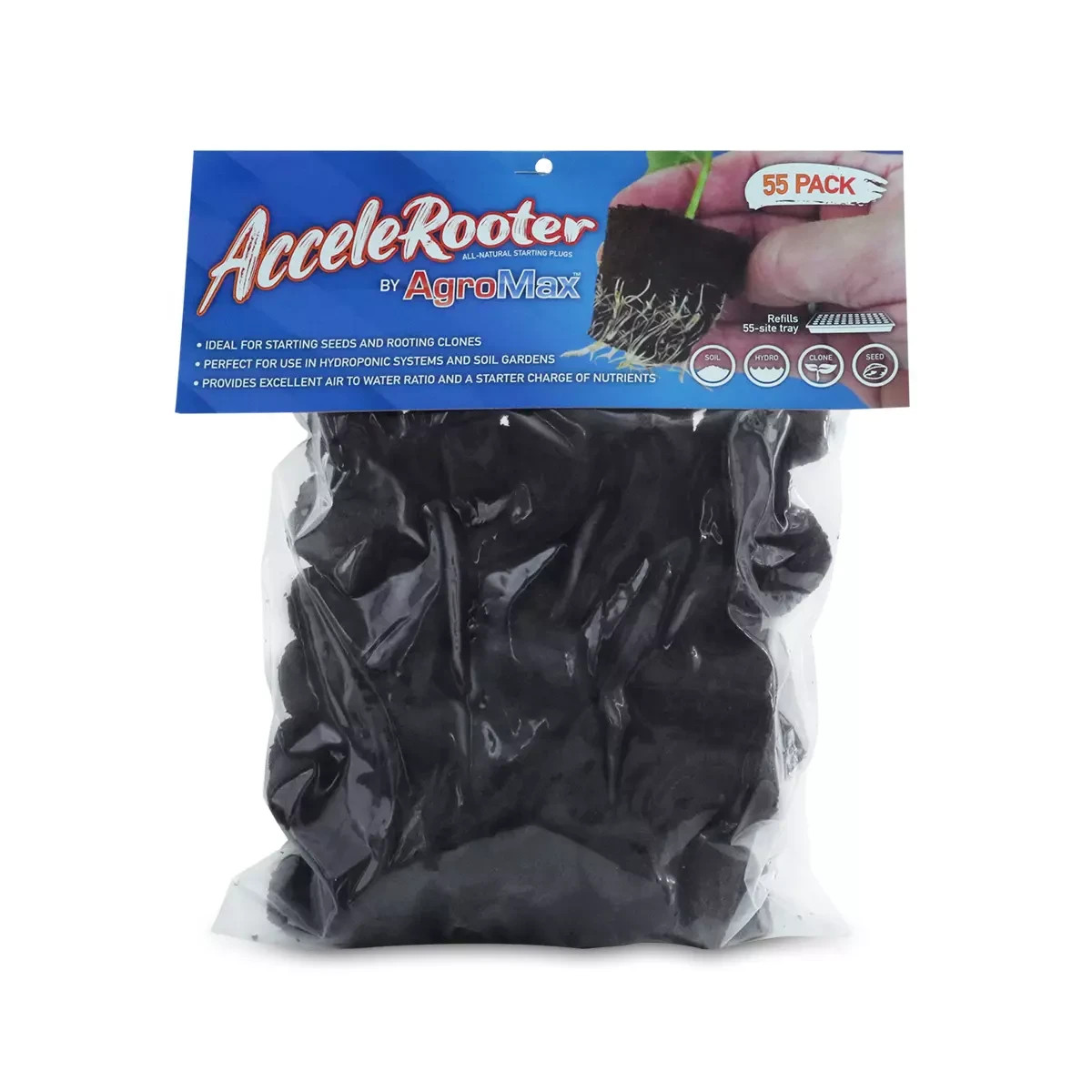 Accelerooter Starter Plugs – 55 Pack Clones/Seedlings NUTRIENT RICH/FAST GROWTH gallery