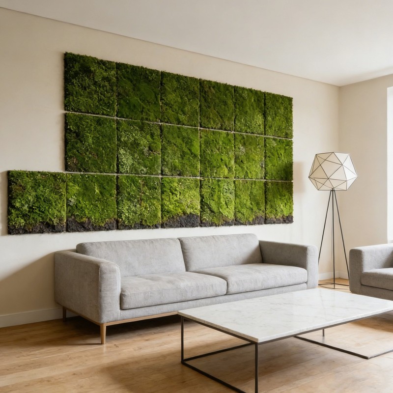 2Pcs Green Artificial Moss Sheets for Craft Decoration and Plant Arrangements gallery