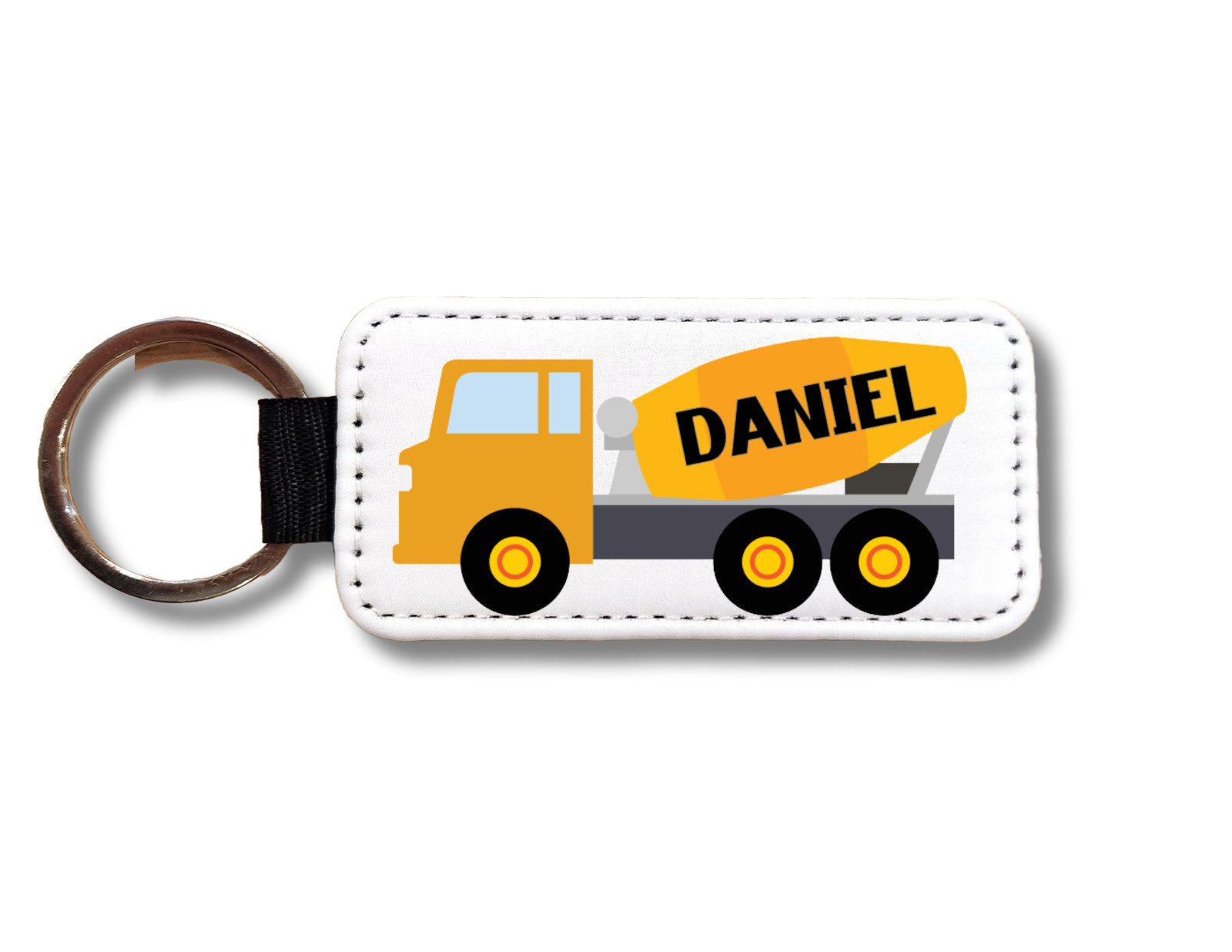 Custom Cement Mixer Truck Keychain, Custom Construction Gift gallery