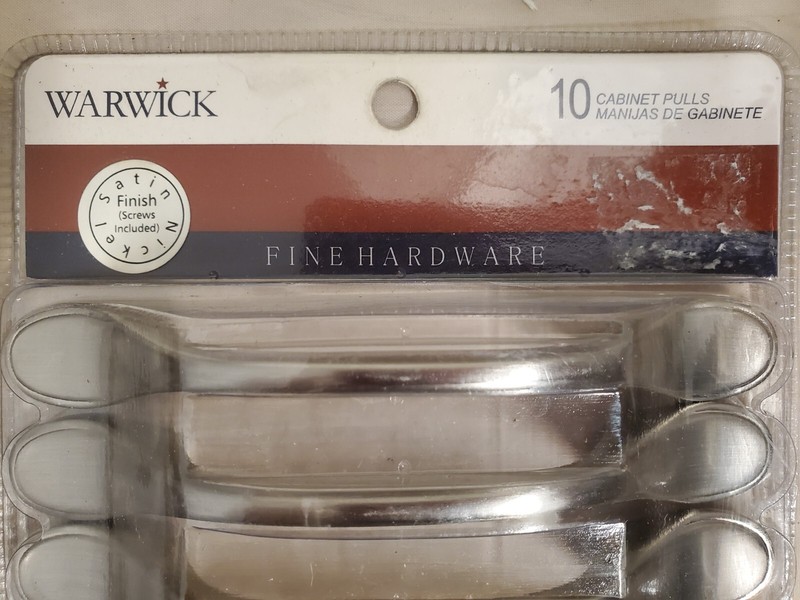 Warwick Satin Nickel Cabinet Pulls ~ TWO New 10 Packs ~ Contemporary Style gallery