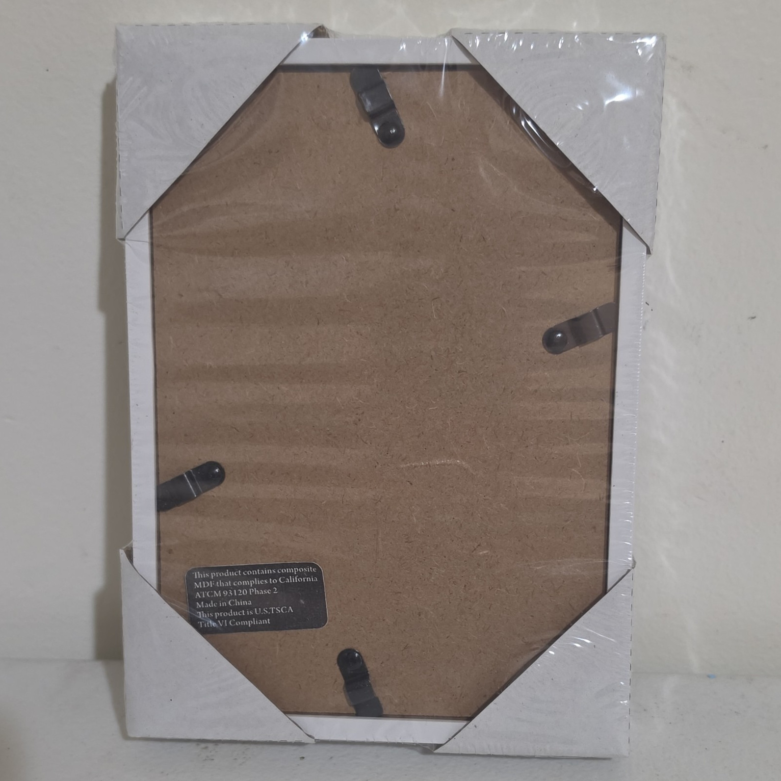 White 8x10 Photo Frame MDF/Chipboard Wall Mounted Rear-Loading Portrait 0.5in gallery