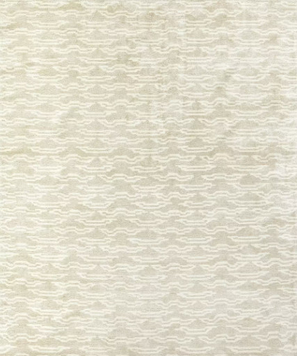 Hand Tufted Wool Area Rug | Modern Abstract Beige Cream Carpet | Handmade Luxury gallery