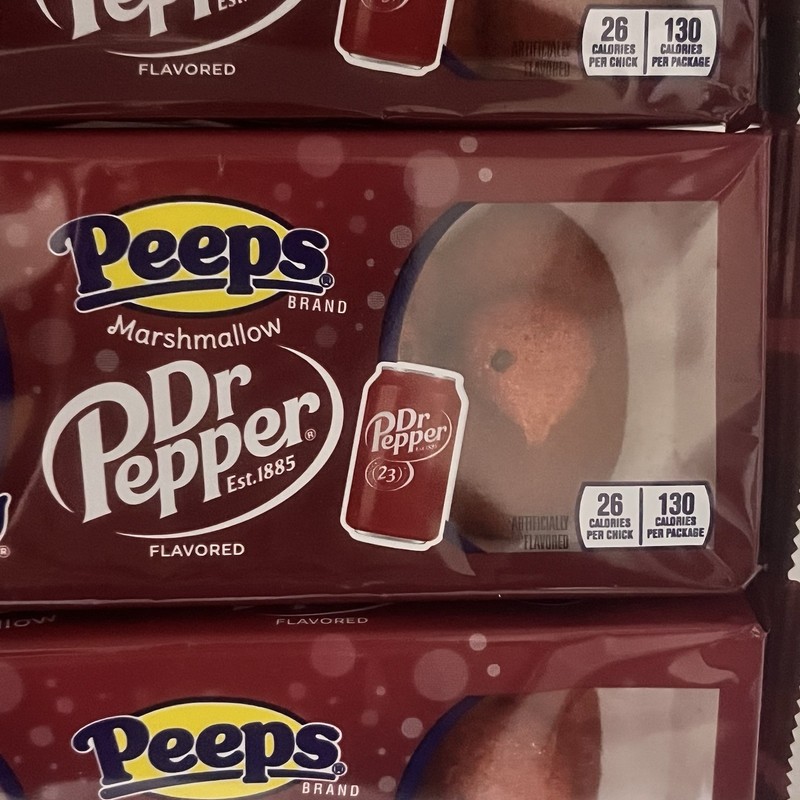PEEPS Easter Dr Pepper Marshmallow 3 Packs Of 5- 1.5 Oz. 15 Total NIP Exp. 07/26 gallery
