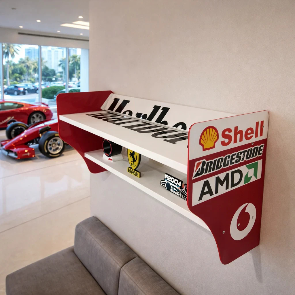 Marlboro Racing Rear Wing Shelf – Formula Style Spoiler Wall Decor gallery