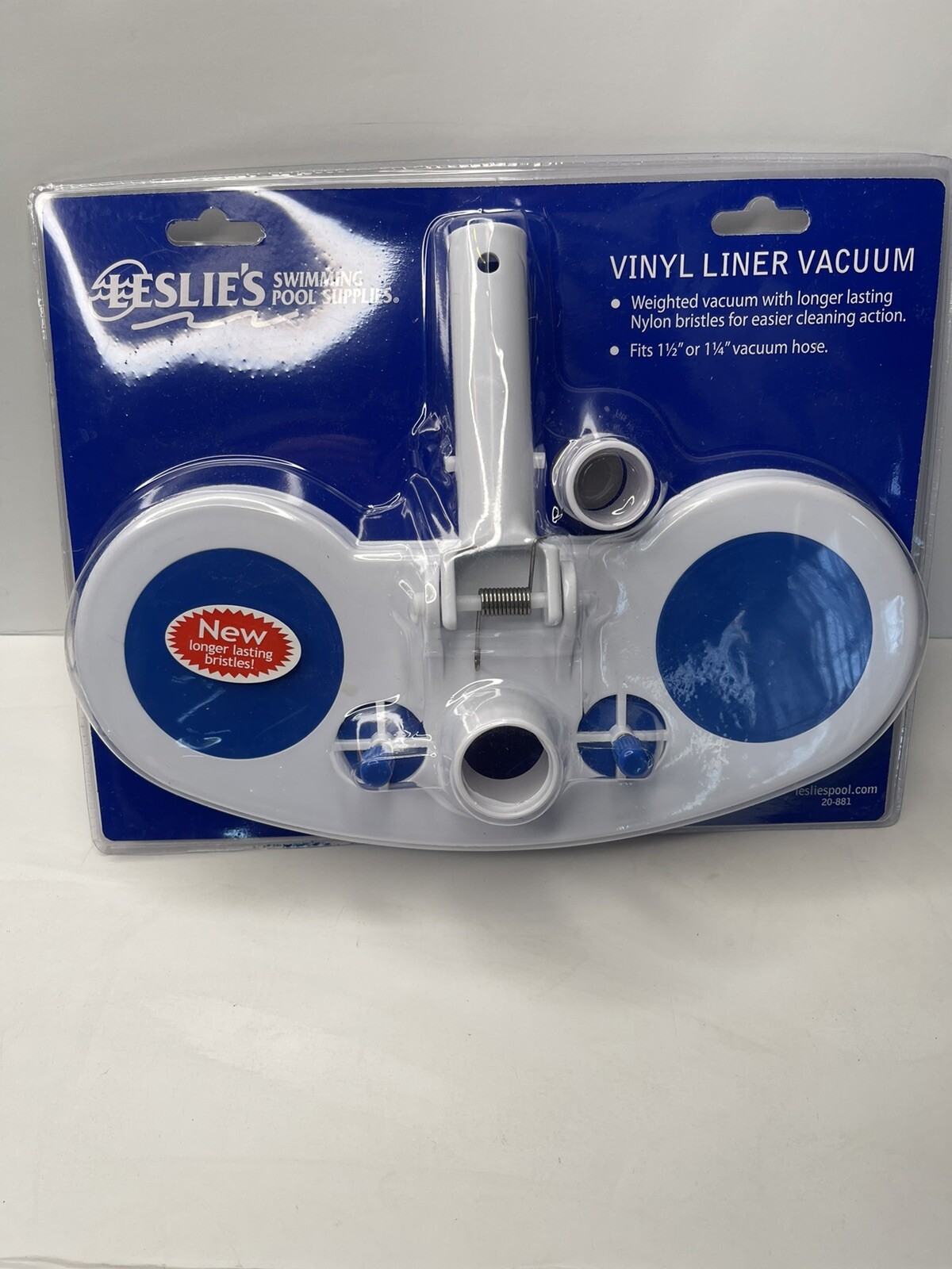 LESLIE'S Swimming Pool Supplie Vinyl Liner Vacuum Brush Head for 1.5" 1.25" Hose gallery