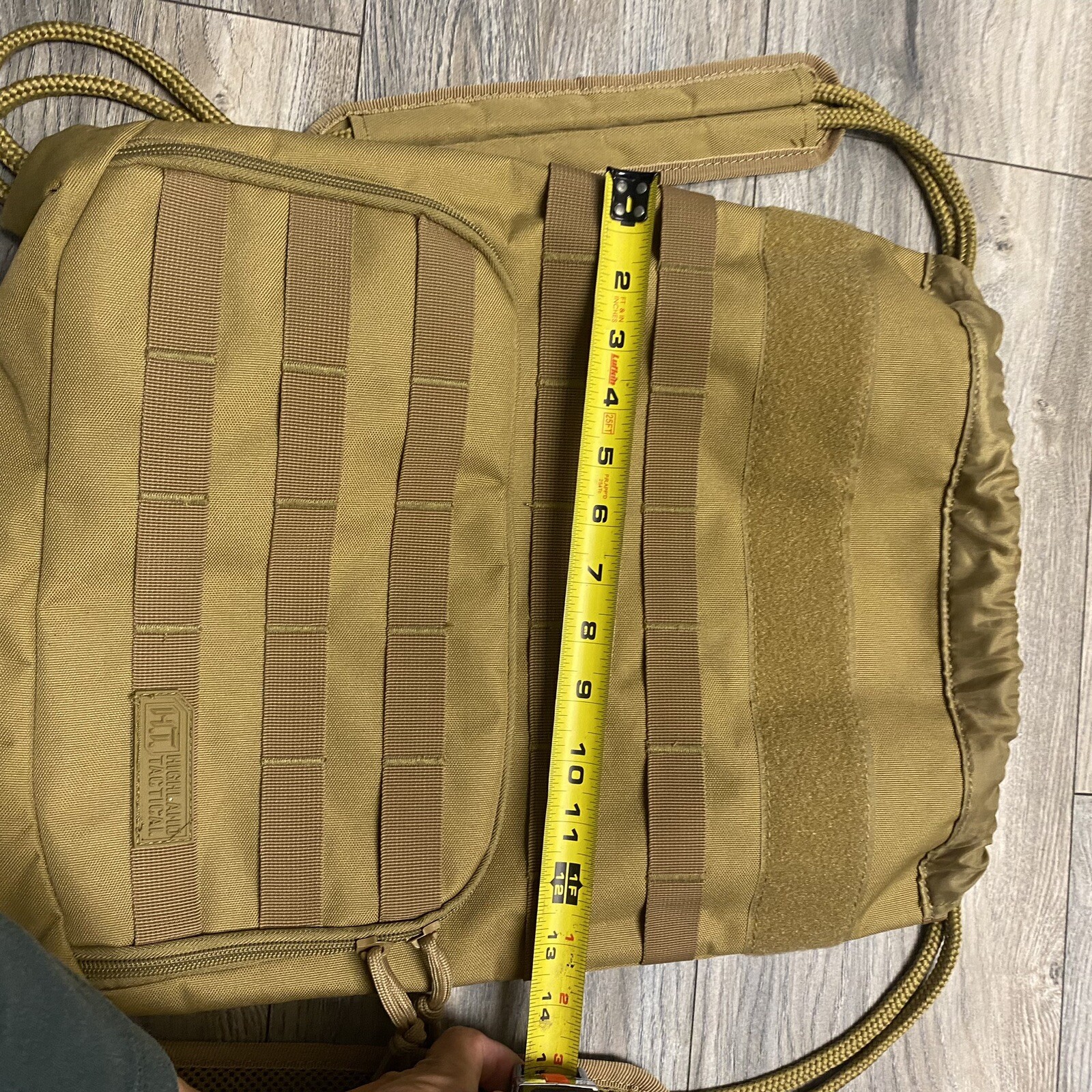 Highland Tactical Back Pack Bag with Drawstring Mesh Shoulder Straps 2