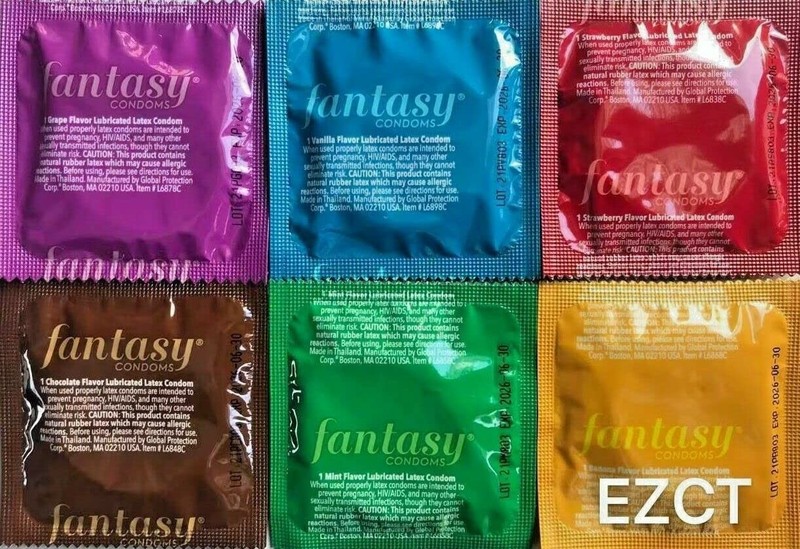 Fantasy Flavored Condoms Pack 48 : Variety of 1 Count (Pack 1) gallery