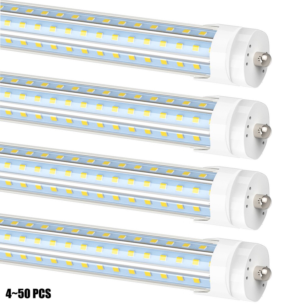 4~50 PCS T8 8 FT FA8 LED Shop Light Bulbs 120W LED Tube Light 6500K Super Bright