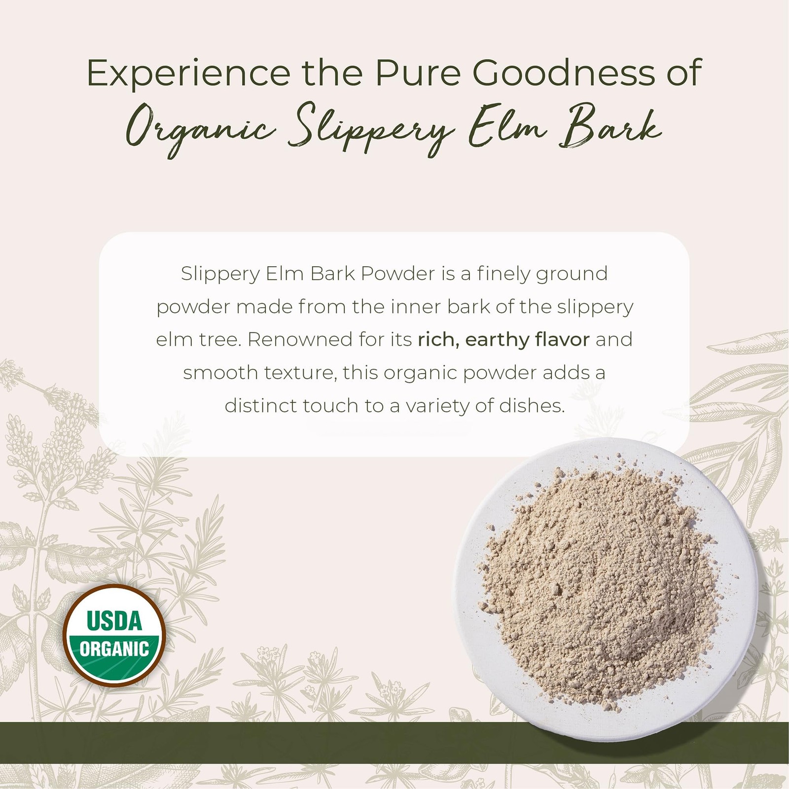 Starwest Botanicals Organic Slippery Elm Bark Powder - 4 Ounce (Pack of 1) gallery