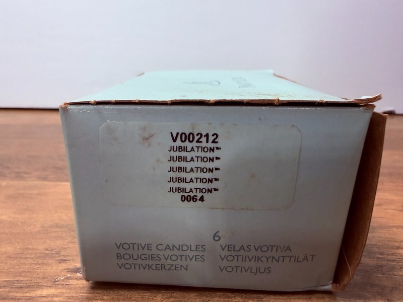 Partylite Jubilation 6 Pack Box Votive Candles gallery