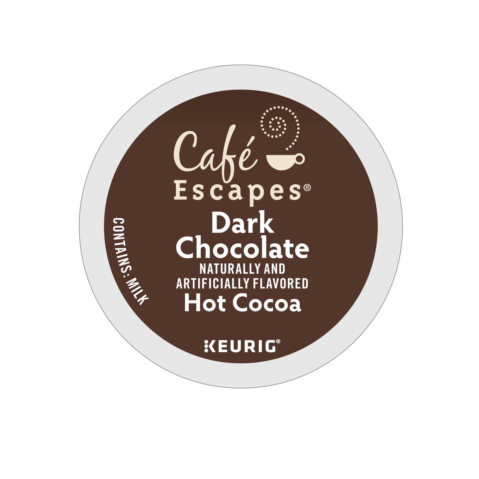 Cafe Escapes Dark Chocolate Hot Cocoa, Keurig K-Cup Pod, 24 Count gallery
