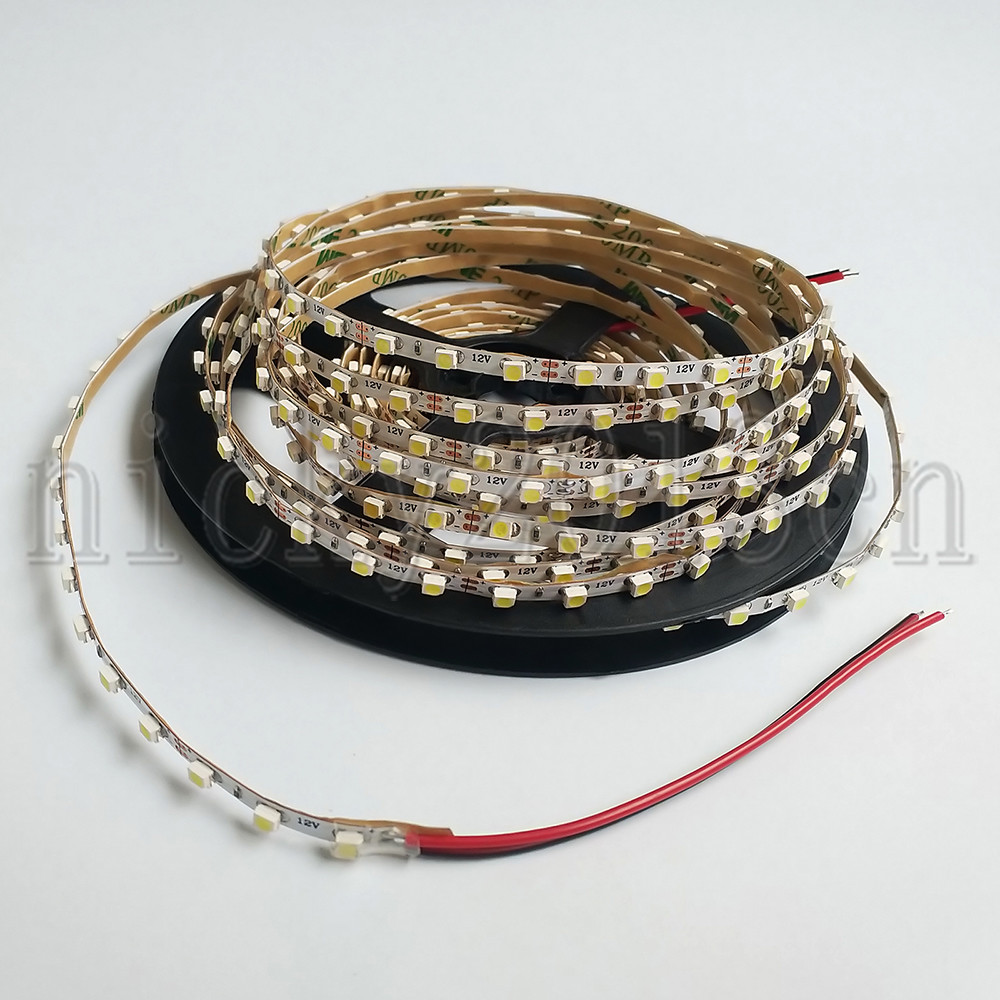 3mm Width 12V 3528 LED Flexible Strip Light Tape Narrow 96LEDs /m Non Waterproof gallery