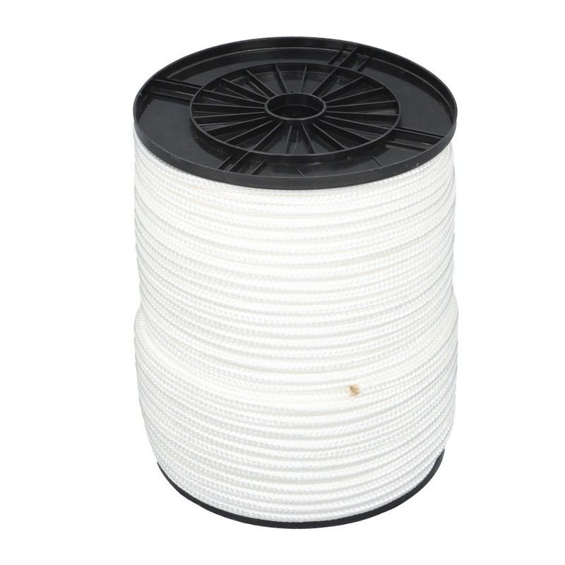 3/8" Nylon Rope 500FT Solid Braid High UV and Abrasion Resistance Industrial gallery