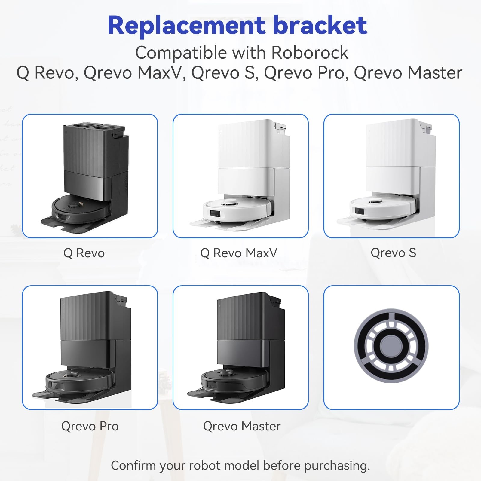 Mop Pad Plate Accessories for Roborock Q Revo, Qrevo MaxV, Qrevo S, Qrevo Pro... gallery