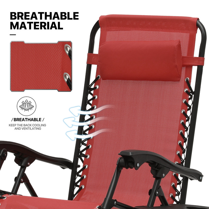 3 Pcs [ZERO GRAVITY CHAIR+PATIO TABLE SET] Foldable Recliner Beach Lounge Chaise gallery