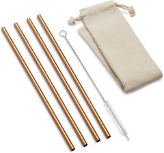 Reusable Copper Drinking Straws 8.5″ Long Copper Straws