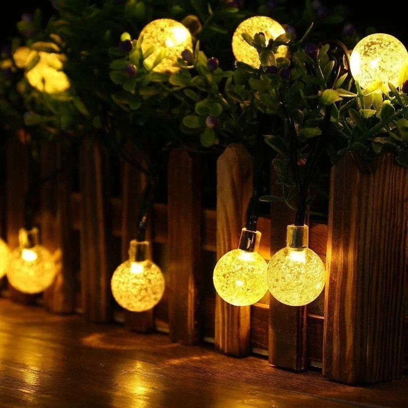 Solar String Light 30 LED Bulbs 21ft Patio Party Yard Wedding Waterproof Outdoor gallery