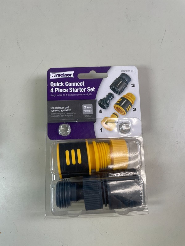 Melnor Quick Connect 4 Piece Starter Set For Garden Hoses 237-337 gallery