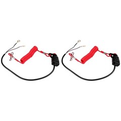 Pissente 2PCS Universal Engine Kill Switch with Safety Lanyard for ATV,