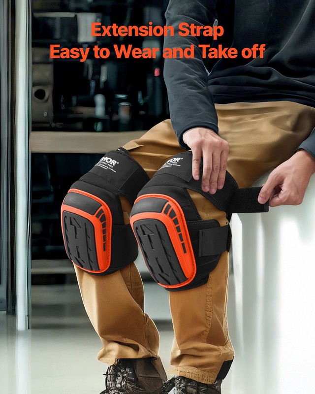 VEVOR Knee Pads for Work Extended Construction Knee Pads Soft Foam Gel Cushion gallery