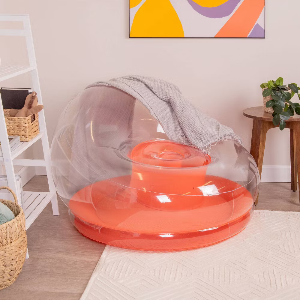 Seek Colorblock Orange Blow Up Chair gallery