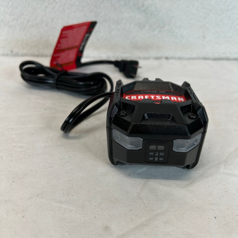 Craftsman CMCB101 V20 Lithium Ion Battery Charger 120V AC 1.25A Output Black Red gallery