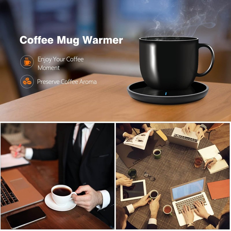 Coffee Mug Warmer with Auto Sensor, Smart Coffee Cup Warmer for Desk, Electric gallery