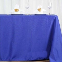 ROYAL BLUE 72×120 RECTANGLE POLYESTER TABLECLOTH Wedding Catering Linens Dinner