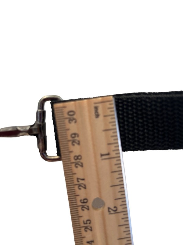 Adjustable Black Nylon Strap With Metal Clasp Hooks A73 gallery