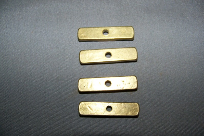 Four, Small, Solid Brass, Turn Knobs, For Cabinets, Or Hutches - SEE INFO gallery