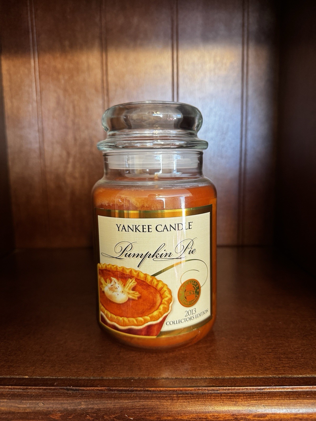 Yankee Candle Collector’s Edition Pumpkin Pie Large Jar 22oz - 2013 gallery
