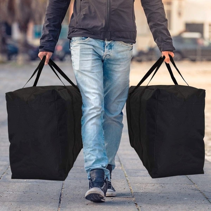 1 or 2 Extra Large Moving Bags with Strong Zippers Carrying Handles Storage Bags gallery