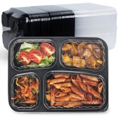 FRESHPAK Meal Prep Container Reusable 40 Pack 34oz – Shrink Wrap Ready to Use…