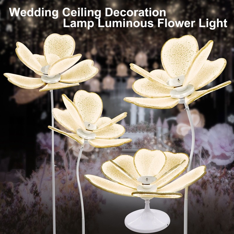 LED Flower Floor Lamp for Wedding, Luminous Floral Light for Party & Event Decor gallery