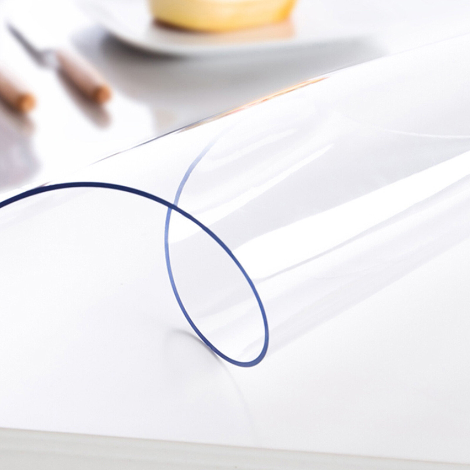 VEVOR PVC Clear Tablecloth Waterproof Table Cover Plastic Desk Protector gallery