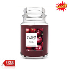 Yankee Candle Black Cherry Original Large Jar Scented Candles 22 oz Up To 150 H
