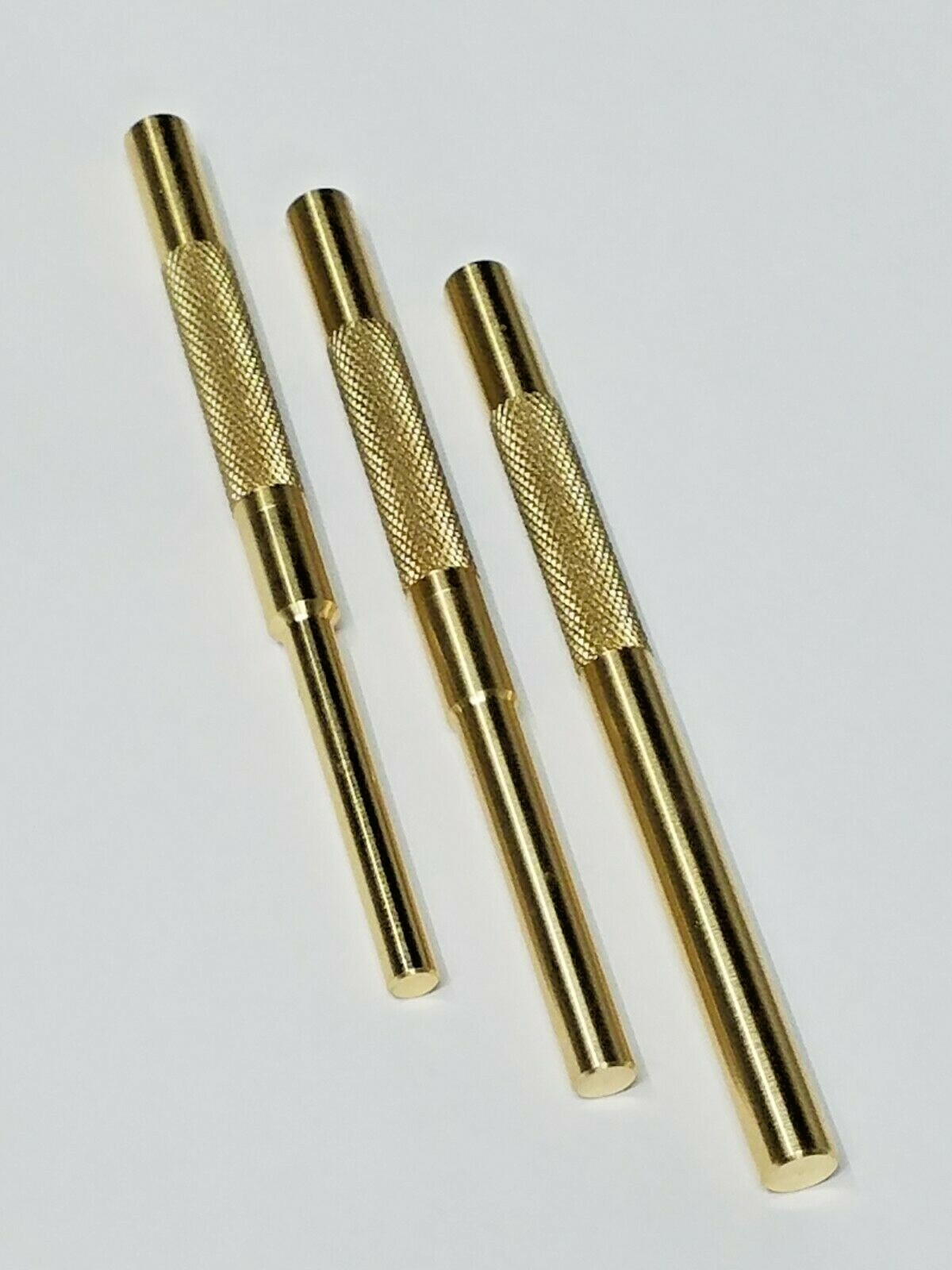 SOLID BRASS DRIFT PIN PUNCH SET OF 3 *MADE IN USA* 1/4", 5/16, 3/8" X 5-1/4" gallery